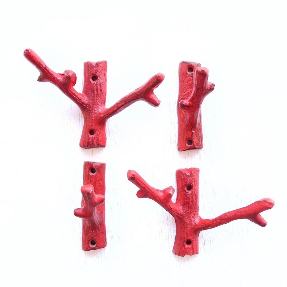 SOLD Sturdy cast iron coat hooks